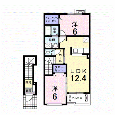 ベル・アルカンシェルＡ 202【管理NO：1-015306701-02020】 ★家具家電は申し込み後に搬入します★ ★2026年11月中旬入居可能★の外観画像