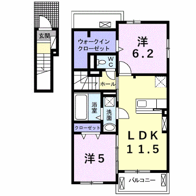 カーフ　ヒルズ　Ⅰ 201【管理NO：1-025496201-02010】 ★家具家電は申し込み後に搬入します★ ★2026年09月中旬入居可能★の外観画像