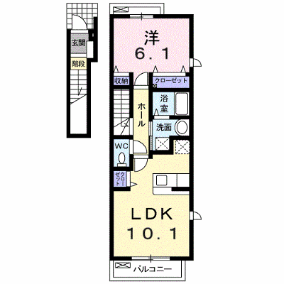 カーサ・セレノ 201【管理NO：1-014333501-02010】 ★家具家電は申し込み後に搬入します★の外観画像