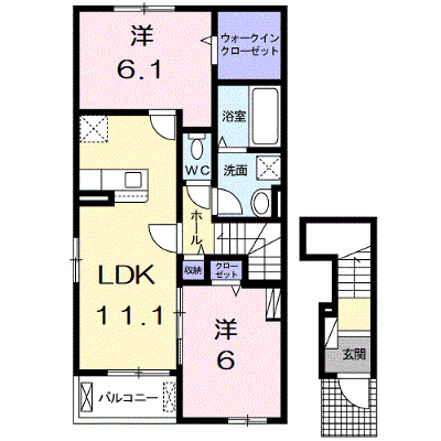 ネオ・ユニゾンⅢ 201【管理NO：1-026089401-02010】 ★家具家電は申し込み後に搬入します★ ★2026年10月下旬入居可能★の外観画像