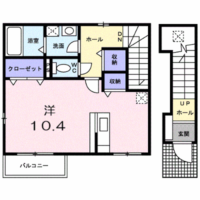 エクセランクール 201【管理NO：1-013076101-02010】 ★家具家電は申し込み後に搬入します★ ★2026年09月中旬入居可能★の外観画像