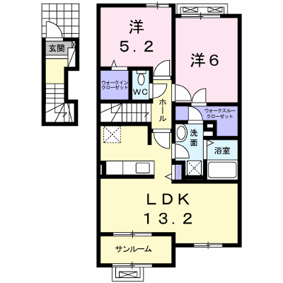 ビオーラ・ユー 205【管理NO：1-021191401-02040】 ★家具家電は申し込み後に搬入します★ ★2026年10月下旬入居可能★の外観画像