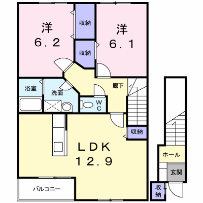 メゾン・サンリット 203【管理NO：1-011838401-02030】 ★家具家電は申し込み後に搬入します★ ★2026年10月下旬入居可能★の外観画像