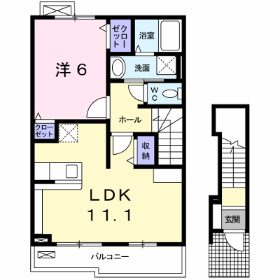ヴィラ　グリチーネⅠ 202【管理NO：1-017287701-02020】 ★家具家電は申し込み後に搬入します★ ★2026年10月中旬入居可能★の外観画像
