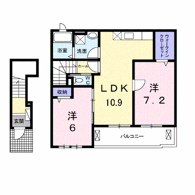 ソレイユ（田町） 203【管理NO：1-020384001-02030】 ★家具家電は申し込み後に搬入します★ ★2026年11月中旬入居可能★の外観画像