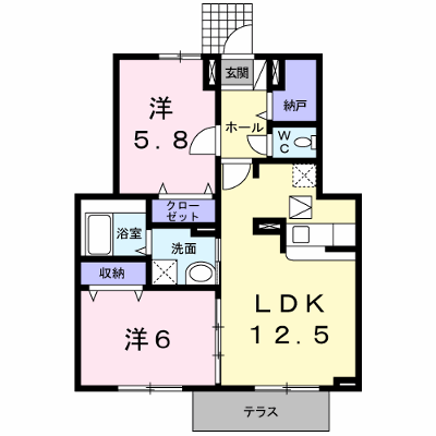 フラン・ベル（天理市） 101【管理NO：1-018899201-01010】 ★家具家電は申し込み後に搬入します★ ★2026年10月中旬入居可能★の外観画像