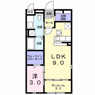 ア・ラ・モード　下島 101【管理NO：1-016313101-01010】 ★家具家電は申し込み後に搬入します★ ★2026年10月下旬入居可能★の外観画像