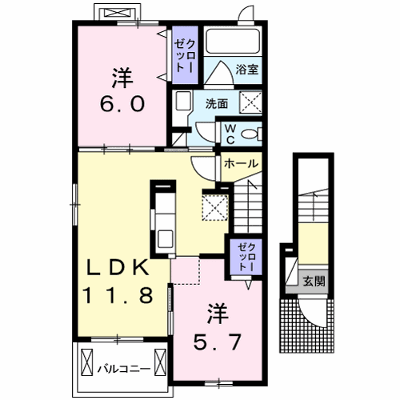 プロムナード滝谷 201【管理NO：1-024832901-02010】 ★家具家電は申し込み後に搬入します★ ★2026年10月下旬入居可能★の外観画像
