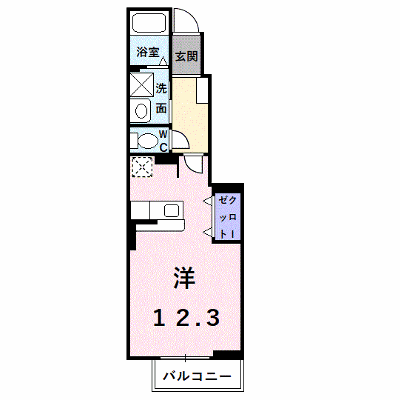 グリーンアンジュⅡ 106【管理NO：1-015107002-01050】 ★家具家電は申し込み後に搬入します★ ★2026年09月中旬入居可能★の外観画像