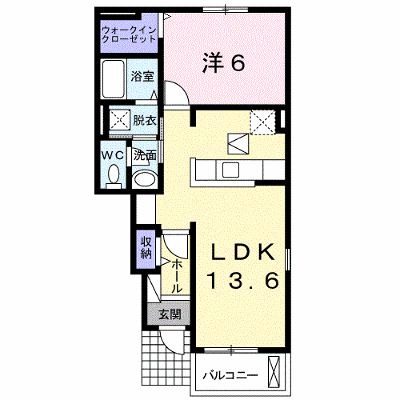 ランプロン　アヤ　Ⅰ 103【管理NO：1-018944301-01030】 ★家具家電は申し込み後に搬入します★ ★2026年10月中旬入居可能★の外観画像