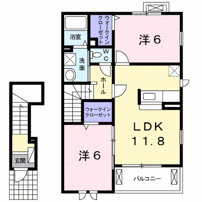 ルーナ　ルーチェ　Ⅰ 205【管理NO：1-014173401-02040】 ★家具家電は申し込み後に搬入します★ ★2026年10月中旬入居可能★の外観画像