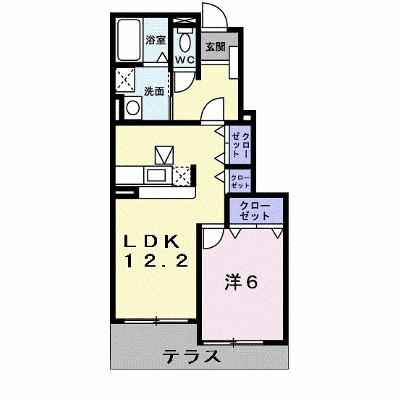 ヴィラ・デル・マ－レＢ 102【管理NO：1-013096702-01020】 ★家具家電は申し込み後に搬入します★ ★2026年10月中旬入居可能★の外観画像