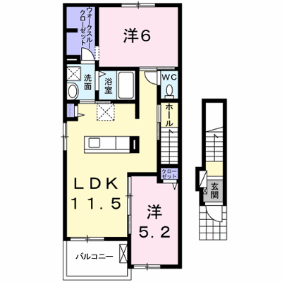 ハピネス　北島Ｄ 201【管理NO：1-021017902-02010】 ★家具家電は申し込み後に搬入します★ ★2026年12月中旬入居可能★の外観画像