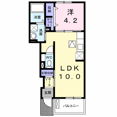 コッティ　クワハラⅠ 103【管理NO：1-020363601-01030】 ★家具家電は申し込み後に搬入します★ ★2026年10月中旬入居可能★の外観画像