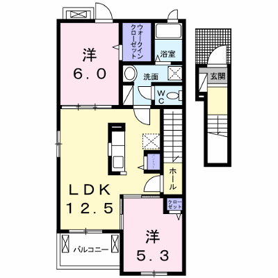 クラール土器町Ｃ 204【管理NO：1-022717003-02040】 ★家具家電は申し込み後に搬入します★ ★2026年12月中旬入居可能★の外観画像