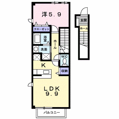 サンリット　アヴェニュー 205【管理NO：1-011854201-02050】 ★家具家電は申し込み後に搬入します★の外観画像