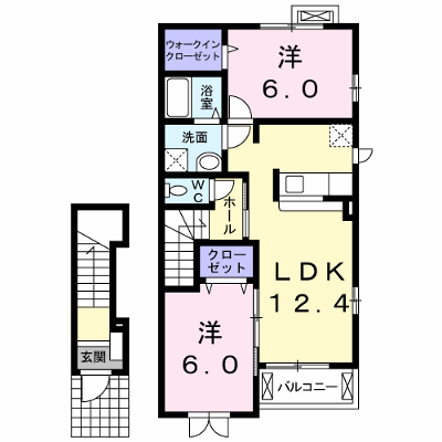 キスメット・メゾンＡ 202【管理NO：1-015385101-02020】 ★家具家電は申し込み後に搬入します★の外観画像