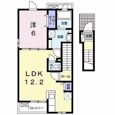 カレントレジデンス　Ａ 202【管理NO：1-023934501-02020】 ★家具家電は申し込み後に搬入します★ ★2026年10月下旬入居可能★の外観画像