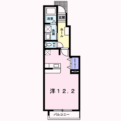 カーサ・ジョイエ 106【管理NO：1-013684501-01050】 ★家具家電は申し込み後に搬入します★ ★2026年10月中旬入居可能★の外観画像
