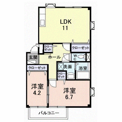 ハーベストコートＤ 101【管理NO：1-004808404-01010】 ★家具家電は申し込み後に搬入します★ ★2026年12月中旬入居可能★の外観画像