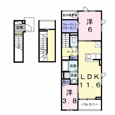 クレストールⅣ　Ｂ 301【管理NO：1-028648002-03010】 ★家具家電は申し込み後に搬入します★ ★2027年02月上旬入居可能★の外観画像
