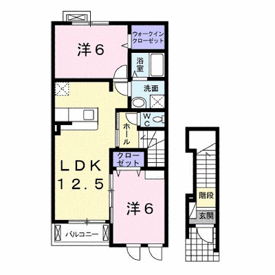 アウローラ 202【管理NO：1-017168101-02020】 ★家具家電は申し込み後に搬入します★ ★2026年10月中旬入居可能★の外観画像