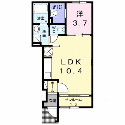 フローリッシュ 102【管理NO：1-018065601-01020】 ★家具家電は申し込み後に搬入します★ ★2026年10月中旬入居可能★の外観画像