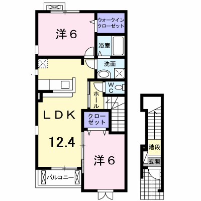 ルミナリエ　請石 201【管理NO：1-015417901-02010】 ★家具家電は申し込み後に搬入します★ ★2026年10月中旬入居可能★の外観画像