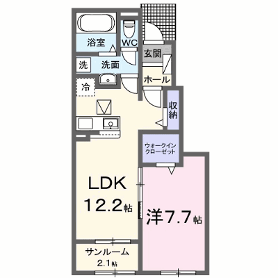 ショコラⅠ 104【管理NO：1-027758001-01040】 ★家具家電は申し込み後に搬入します★ ★2026年09月中旬入居可能★の外観画像