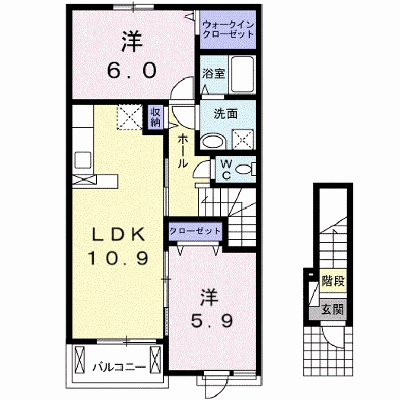 ワイズ・コートⅠ 202【管理NO：1-023689301-02020】 ★家具家電は申し込み後に搬入します★ ★2026年10月中旬入居可能★の外観画像