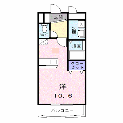 シャン・ド・フレーズⅡ 107【管理NO：1-011422501-01070】 ★家具家電は申し込み後に搬入します★ ★2026年10月上旬入居可能★の外観画像