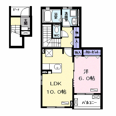 ベルフォーレ 204【管理NO：1-025070901-02040】 ★家具家電は申し込み後に搬入します★ ★2026年09月下旬入居可能★の外観画像