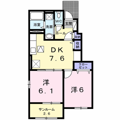 アビィ・ロ－ド　Ｂ 104【管理NO：1-024523102-01040】 ★家具家電は申し込み後に搬入します★の外観画像
