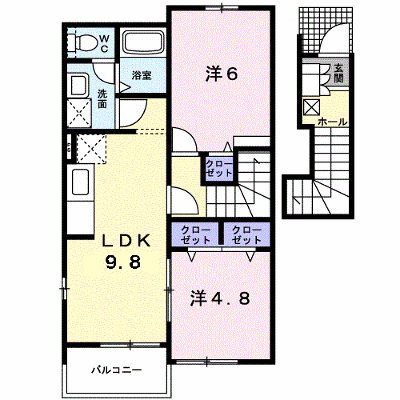 ローレルハウス 204【管理NO：1-014215801-02040】 ★家具家電は申し込み後に搬入します★ ★2026年10月下旬入居可能★の外観画像