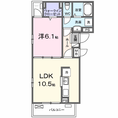 フォンテーヌⅢ 201【管理NO：1-028585501-02010】 ★家具家電は申し込み後に搬入します★の外観画像