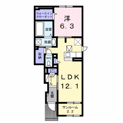 Ｌｏｔｔｉｅ伊那Ⅰ 105【管理NO：1-026873901-01050】 ★家具家電は申し込み後に搬入します★ ★2026年10月中旬入居可能★の物件写真1