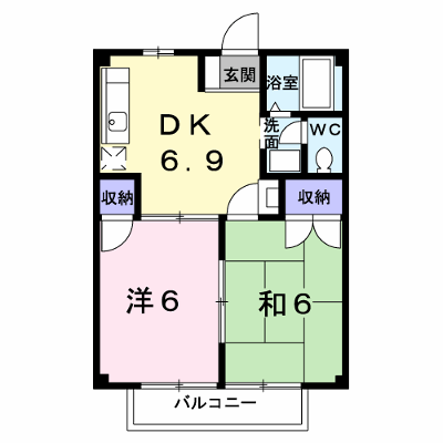 サクセスコーポオイカワ 204【管理NO：1-004540401-02040】 ★家具家電は申し込み後に搬入します★ ★2026年10月中旬入居可能★の外観画像
