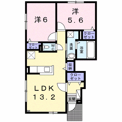 クローバーハウス 101【管理NO：1-023661001-01010】 ★家具家電は申し込み後に搬入します★ ★2026年10月中旬入居可能★の外観画像