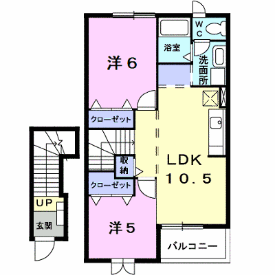 メゾン田園サーティⅡ 202【管理NO：1-009693202-02020】 ★家具家電は申し込み後に搬入します★の外観画像