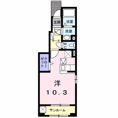 ＮＥＷ　プラシード　Ｒ 101【管理NO：1-024161501-01010】 ★家具家電は申し込み後に搬入します★ ★2026年10月中旬入居可能★の外観画像