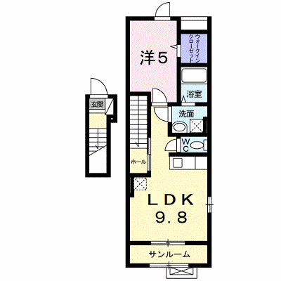 アンダンテ 201【管理NO：1-016420701-02010】 ★家具家電は申し込み後に搬入します★ ★2026年10月中旬入居可能★の外観画像