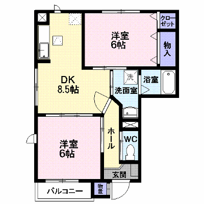 フォンテーヌ・パレⅠ 101【管理NO：1-013537001-01010】 ★家具家電は申し込み後に搬入します★ ★2026年11月中旬入居可能★の外観画像
