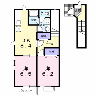 シンフォニーＡ 202【管理NO：1-010051301-02020】 ★家具家電は申し込み後に搬入します★の外観画像