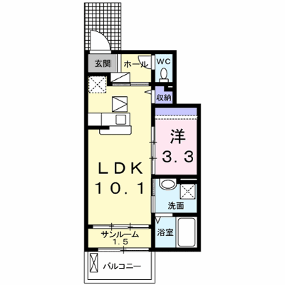 アクアーリオ 102【管理NO：1-019822201-01020】 ★家具家電は申し込み後に搬入します★ ★2026年10月中旬入居可能★の外観画像