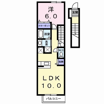 ブルームフィールド　Ⅰ 203【管理NO：1-012741701-02030】 ★家具家電は申し込み後に搬入します★ ★2026年10月上旬入居可能★の外観画像