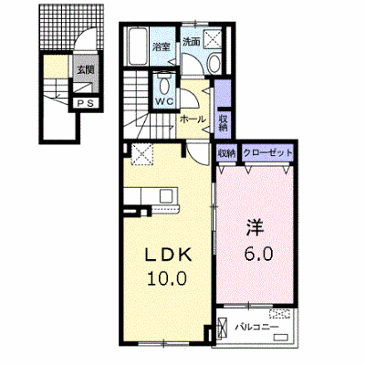 オランジュ・ウエスト 202【管理NO：1-024779101-02020】 ★家具家電は申し込み後に搬入します★の外観画像