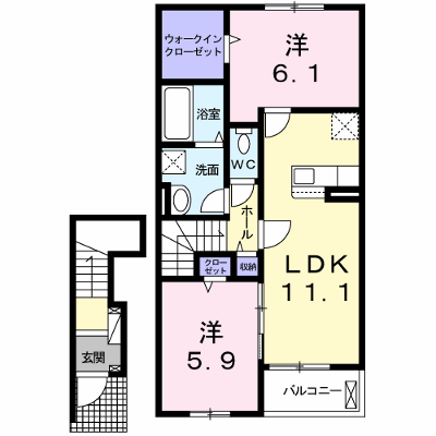 リバーサイド　アルファ 203【管理NO：1-026165501-02030】 ★家具家電は申し込み後に搬入します★ ★2026年10月中旬入居可能★の外観画像