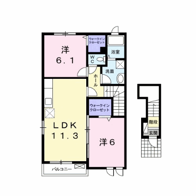 アーヴァンベール　Ｃ 201【管理NO：1-015894103-02010】 ★家具家電は申し込み後に搬入します★ ★2026年10月中旬入居可能★の外観画像