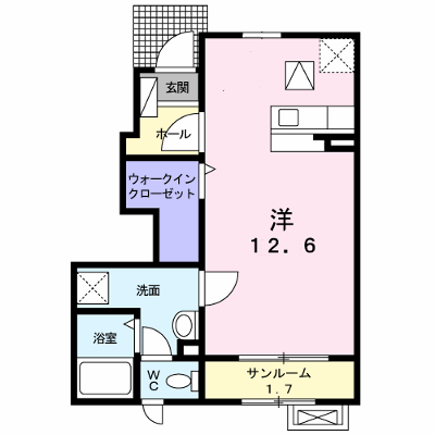 クレエ 102【管理NO：1-020636401-01020】 ★家具家電は申し込み後に搬入します★の外観画像