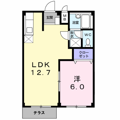 エルディムライフＢ 104【管理NO：1-004863501-01040】 ★家具家電は申し込み後に搬入します★ ★2026年10月中旬入居可能★の外観画像